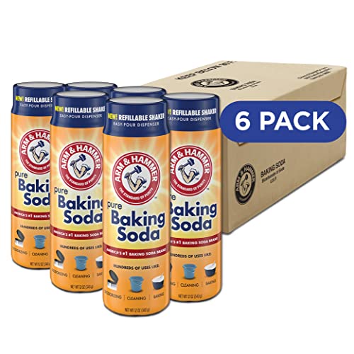 Arm & Hammer Baking Soda Shaker, 12 Oz, 6 Pack