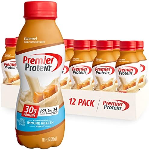 Premier Protein Shake, Caramel, 30g Protein (12 Pack)