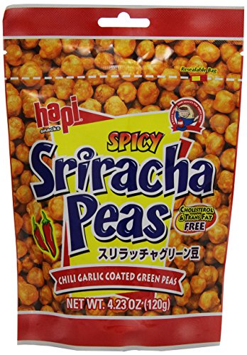 Hapi Sriracha Peas, 4.23 oz (Pack of 12)