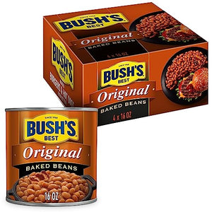 BUSH'S BEST Canned Original Baked Beans, 16 oz, Pack of 4