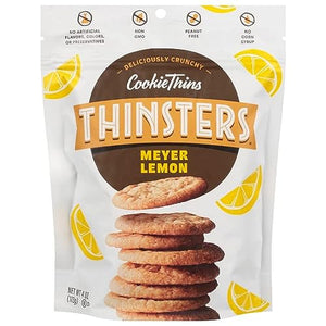 Thinsters Cookies, Meyer Lemon, 4 oz Pack