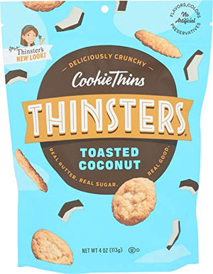 Thinsters Toasted Coconut Cookie Thins, 4 oz Pack