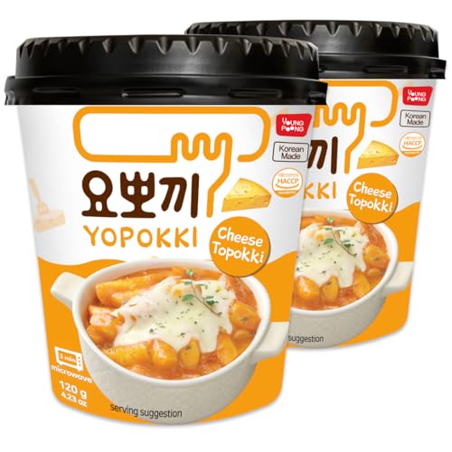 Yopokki Instant Tteokbokki Cup (Cheese, Cup of 2)