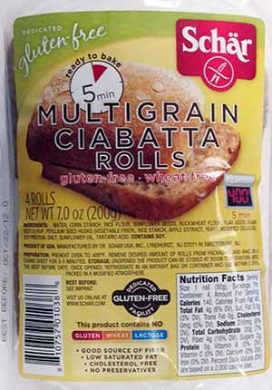 Schar Multigrain Ciabatta Bread