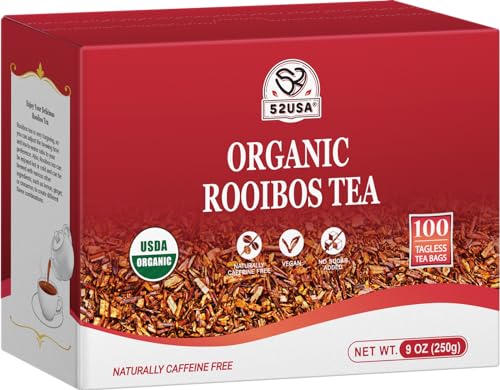 52USA Rooibos Tea Organic, 100 Teabags