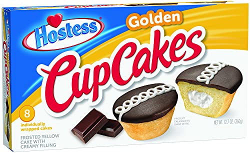 Hostess Golden Cupcakes, 8 Count (Pack of 6)