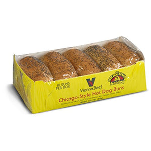 Vienna® Beef Poppyseed Hot Dog Buns, 120 count