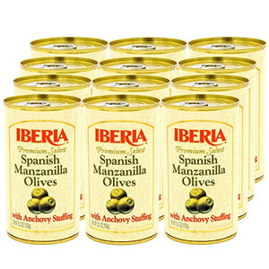 Iberia Spanish Manzanilla Olives Stuffed with Anchovies