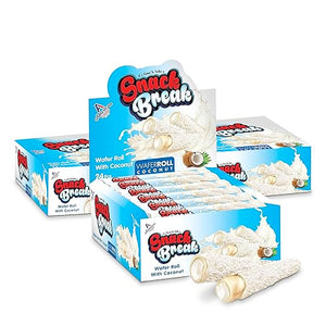 Snack Break Coconut Rolled Wafer Snacks (Pack of 3)