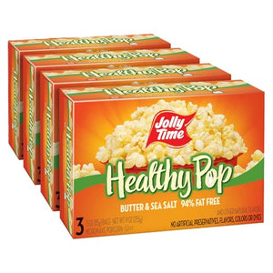 Jolly Time Healthy Pop Microwave Popcorn, 3 Ounce (12 Pack)