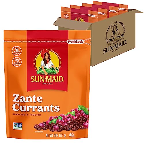 Sun-Maid California Sun-Dried Zante Currants, 8 oz (4 Pack)