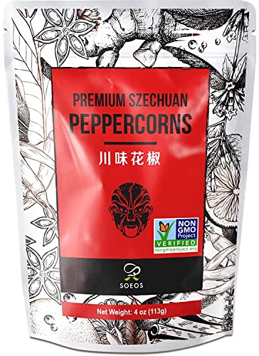 Soeos Sichuan Peppercorns, 4 Oz