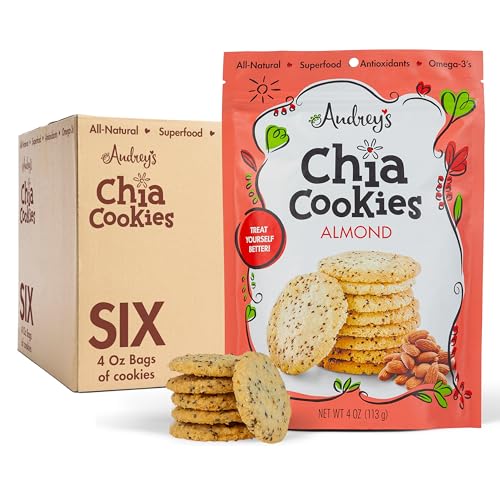 Audrey's Almond Chia Cookies, Non-GMO (6 Pack)