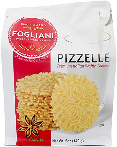 Fogliani Anise Pizzelle Waffle Cookies (Pack of 1)