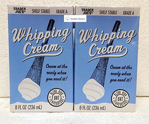 Trader Joe’s Shelf Stable Whipping Cream 8fl oz (Two Cartons)