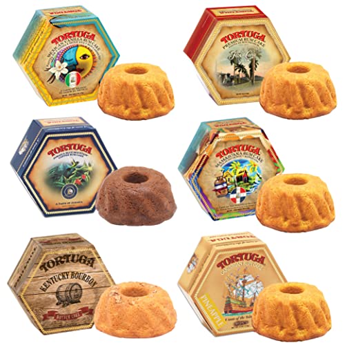 TORTUGA Rum Cake Variety Pack - 4 oz (6 Pack)