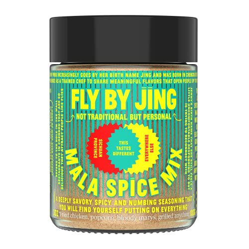 FLYBYJING Mala Spice Mix, Spicy Tingly Warm, 3.5oz