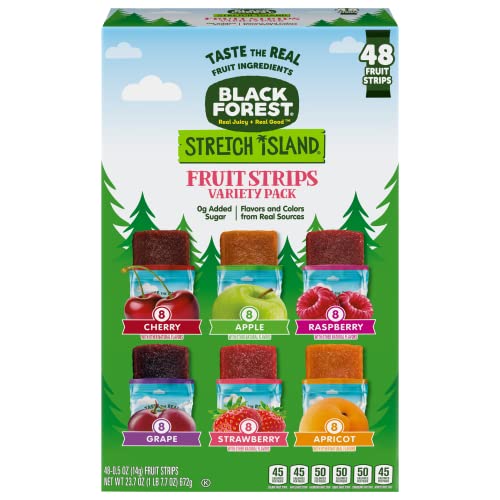 Stretch Island Black Forest Fruit Strips, Variety Pack, 0.5oz (48 Pack)