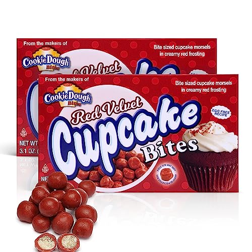 Red Velvet Cupcake Cookie Dough Bites, 2 Boxes