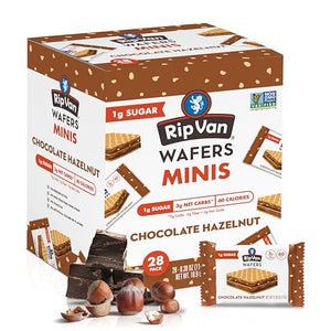 Rip Van Chocolate Hazelnut Mini Wafer Cookies, 28 Count