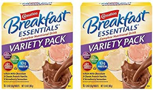 Carnation Breakfast Essentials Drink Mix Variety Pack, 10 Count