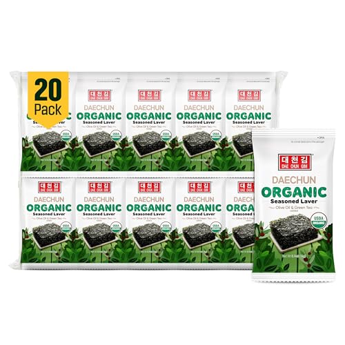 DAECHUN Organic Seaweed Snack, 20 Pack