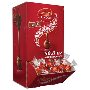 Lindt LINDOR Milk Chocolate Candy Truffles, 50.8 oz., 120 Count