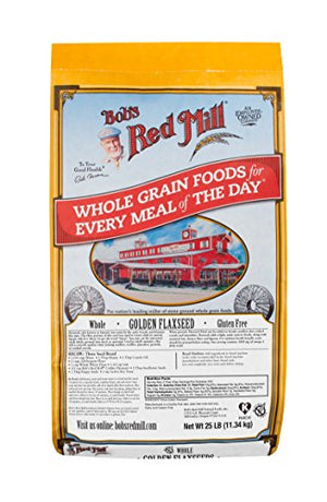 Bob's Red Mill Raw Whole Golden Flaxseed, 25 Pound