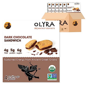 Olyra Dark Chocolate Breakfast Sandwich, 4 Count, 6 Pack