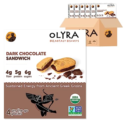 Olyra Dark Chocolate Breakfast Sandwich, 4 Count, 6 Pack