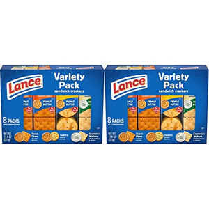 Lance Sandwich Crackers, Variety Pack, 8 Wrapped Packs