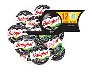 Mini BabyBel Cheese, White Cheddar, 8.4 oz (Pack of 12)