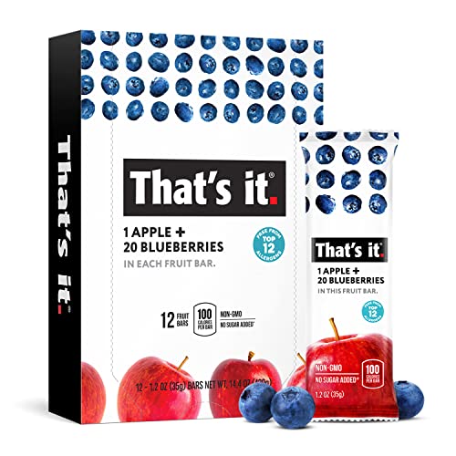 That's it. Apple + Blueberry Fruit Bar, 12 Pack