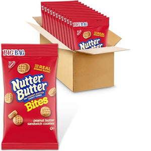 Nutter Butter Bites Peanut Butter Sandwich Cookies, 12 - 3 oz Packs