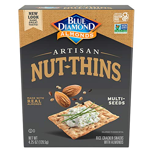 Blue Diamond Almonds Artisan Nut Thins, 4.25 Ounce (Pack of 12)