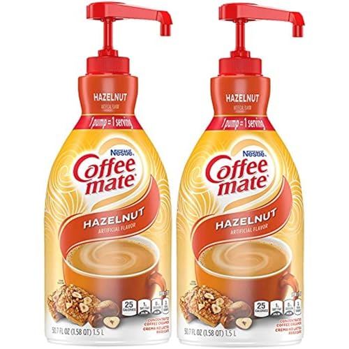 Nestle Coffee mate Hazelnut Creamer, 50.7 Fl Oz, 2 Pack