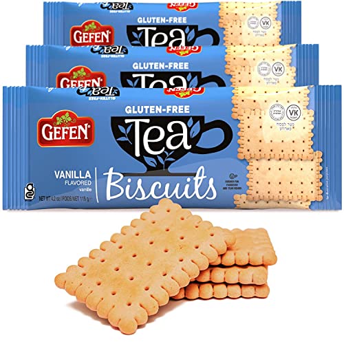 Gefen Gluten Free Vanilla Tea Biscuits, 4.2oz (3 Pack)