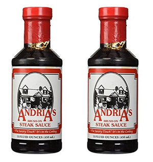 Andria's Steak Sauce 15 oz (Pack of 2)