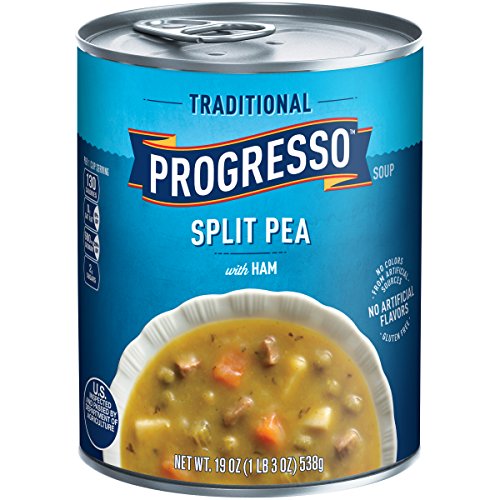 Progresso Traditional Split Pea with Ham Soup, 19 Ounce (4 Pack)