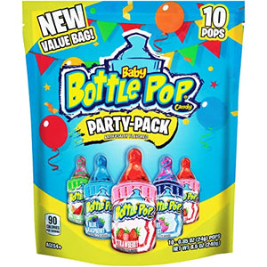 Baby Bottle Pop Candy Lollipops - 10 Count Variety Pack