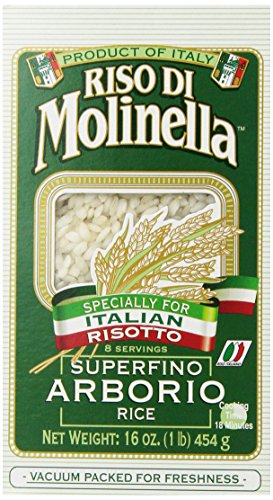 Molinella Italian Arborio Rice, 1-Pound, Pack of 6