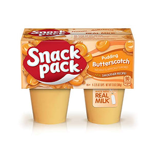 Snack Pack Pie Pudding Cups, Butterscotch, 3.25 oz (Pack of 4)