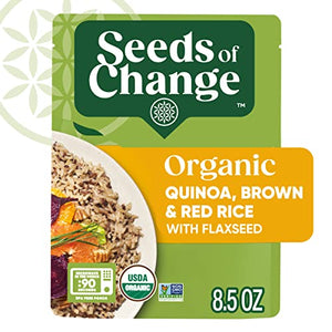 SEEDS OF CHANGE Organic Quinoa, Brown & Red Rice (Pack of 6)