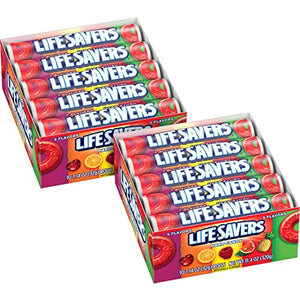 LIFE SAVERS 5 Flavors Hard Candy Rolls, 10 Count