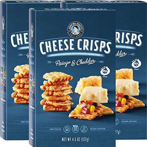 John Wm. Macy's CheeseCrisps, Asiago & Cheddar, 4.5 oz (3 Pack)