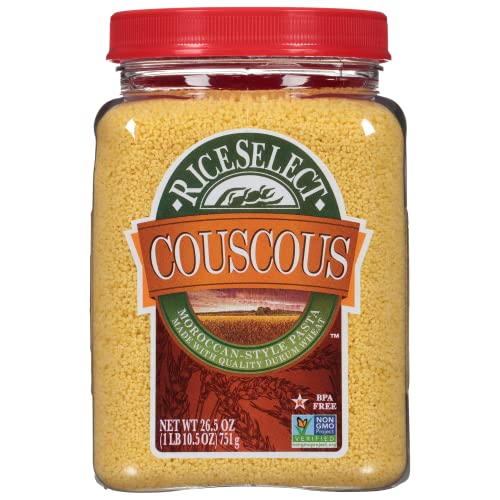 RiceSelect Couscous, Moroccan-Style, Non-GMO, 26.5-Oz Jar