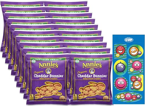 Annie's Organic Cheddar Bunnies Crackers, 20 Pack