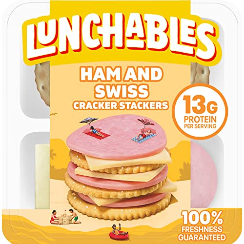 Lunchables Ham & Swiss Cheese Snack Kit with Crackers, 3.2 oz