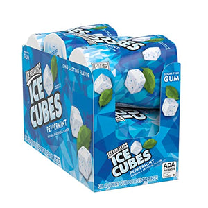 ICE BREAKERS Ice Cubes Peppermint Gum, 3.24 oz (6 Count)