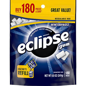 ECLIPSE Winterfrost Sugarfree Gum, 180 Pieces